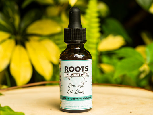 “LIVE AND LET LIVER” LIVER DETOXIFYING HERBAL TINCTURE