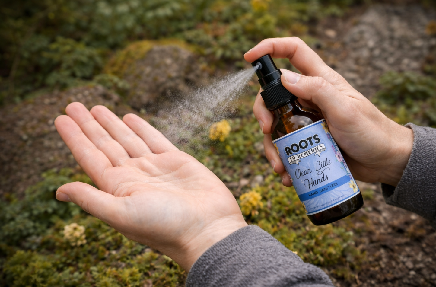 “CLEAN LITTLE HANDS” SANITIZING SPRAY