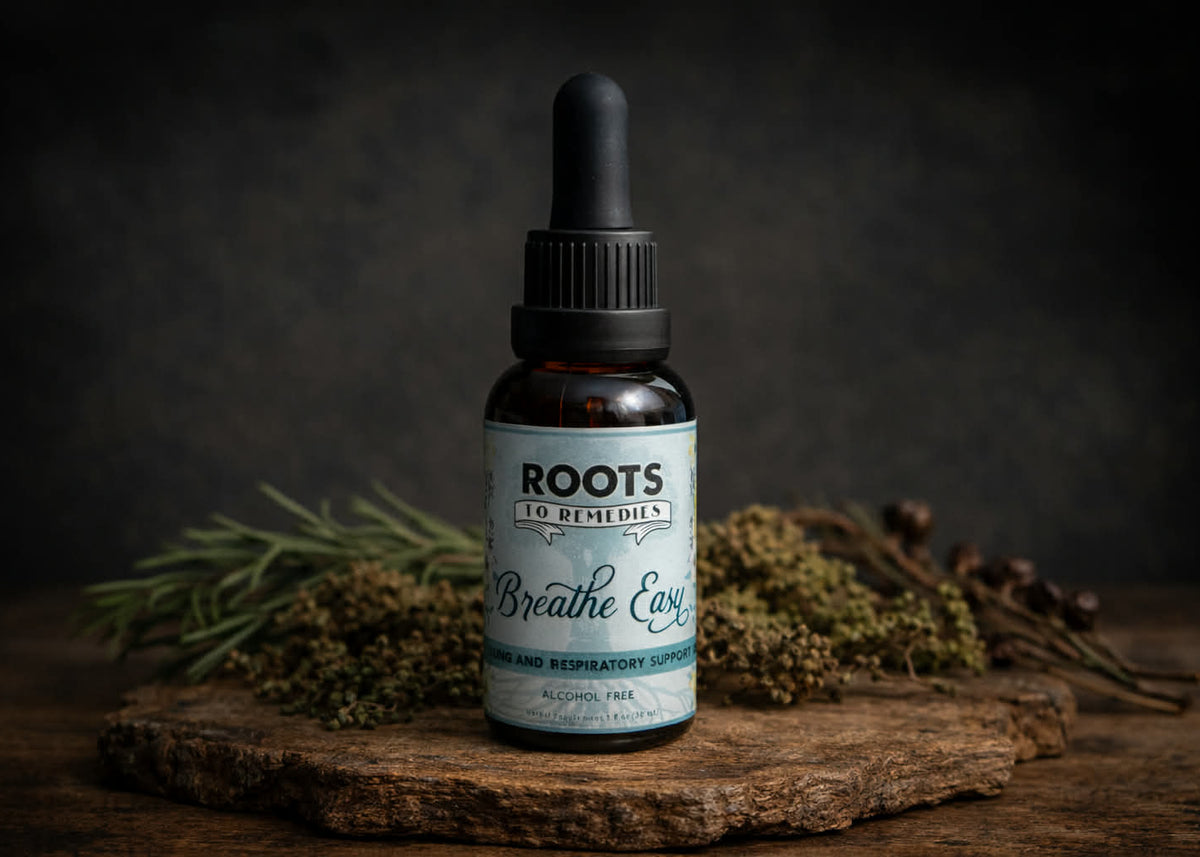 Breathe Easy Lung & Respiratory Support Herbal Extract – ROOTS TO REMEDIES