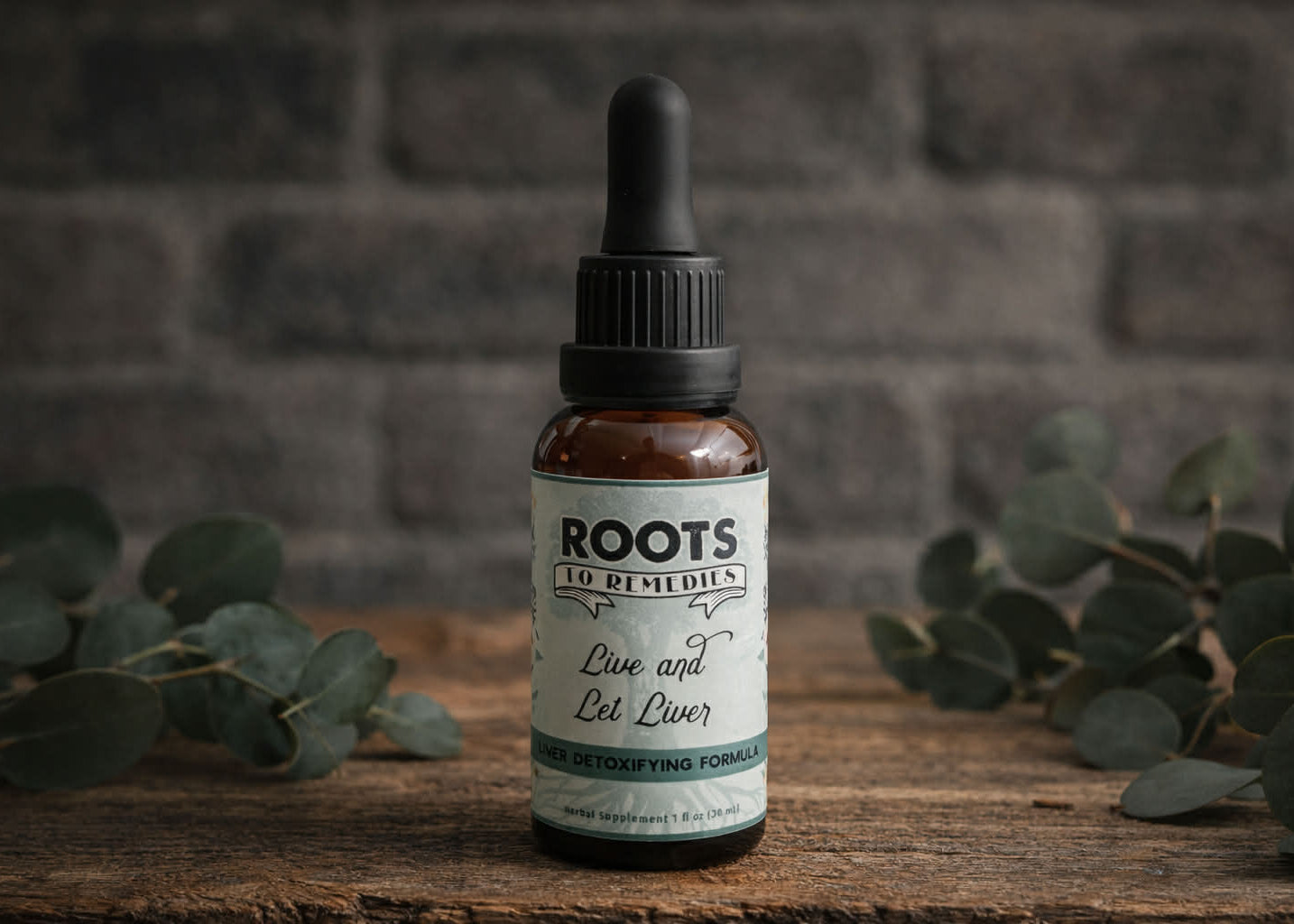 “LIVE AND LET LIVER” LIVER DETOXIFYING HERBAL TINCTURE