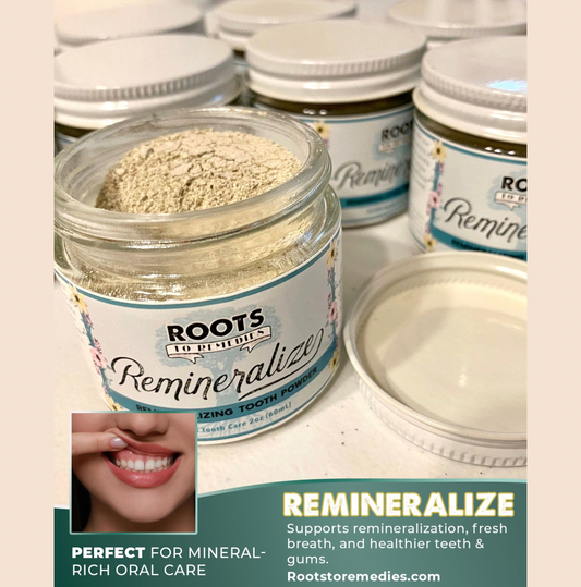 REMINERALIZING HERBAL TOOTH POWDER