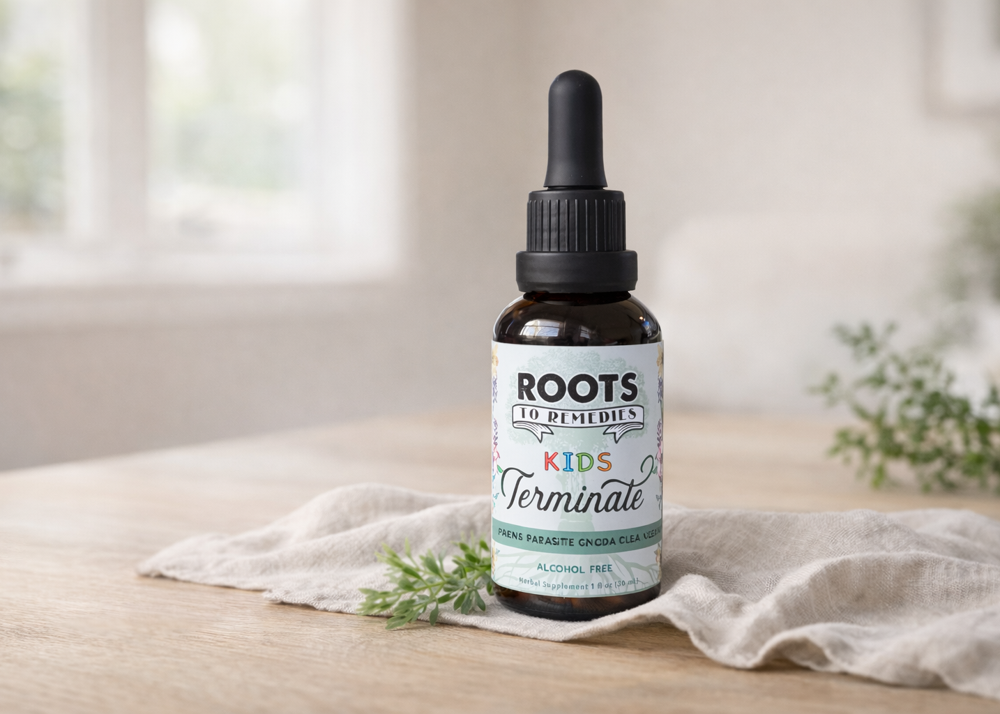 “TERMINATE” KIDS PARASITE AND CANDIDA CLEANSE HERBAL EXTRACT